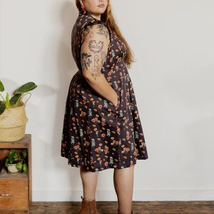 Lucille Plus Size Dress - Botanical Dusk - Image 4