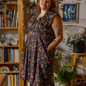 Lucille Plus Size Dress - Botanical Dusk - Image 1