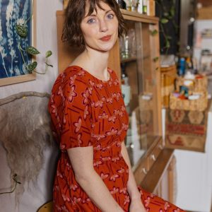 Aimee Maxi Dress - Mod Daisy Spiced Coral - Image 12