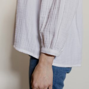 Fiona Blouse - White Gauze - Image 4