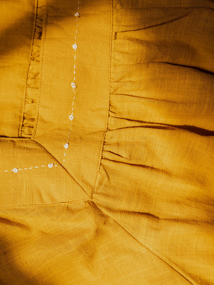 Alexis Plus Size Mini Dress - Turmeric - Image 5