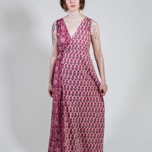 Bekka Maxi Dress - Magenta Vine Floral - Image 8