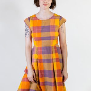 Devonshire Dress - Sunset Plaid - 图片 2