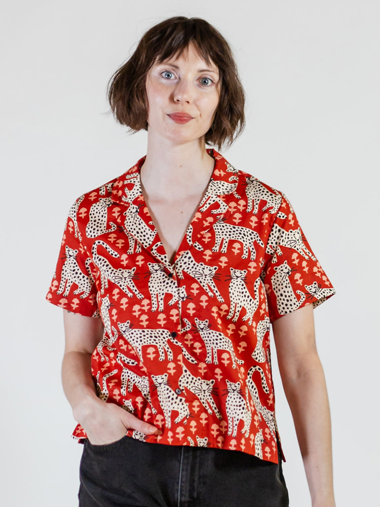 Camp Shirt - Poppy Leopard - Image 1