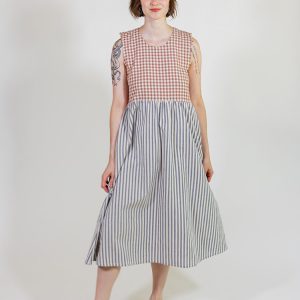 Lilah Dress - Gingham Stripe Mix - Image 3