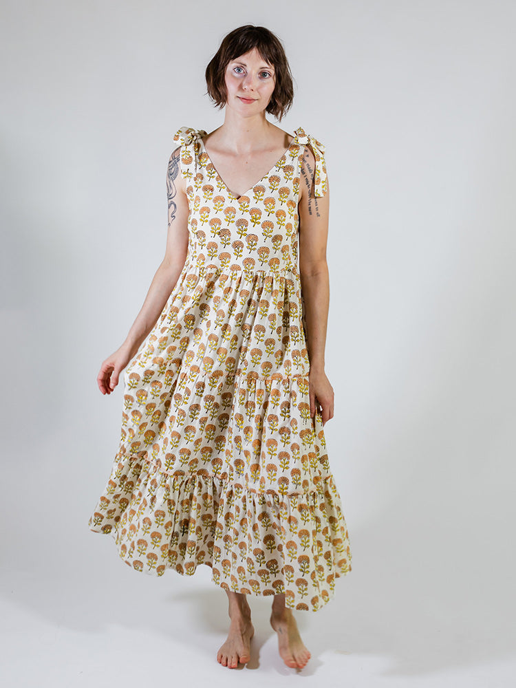 Lorelei Tiered Dress - Marigold - 图片 14