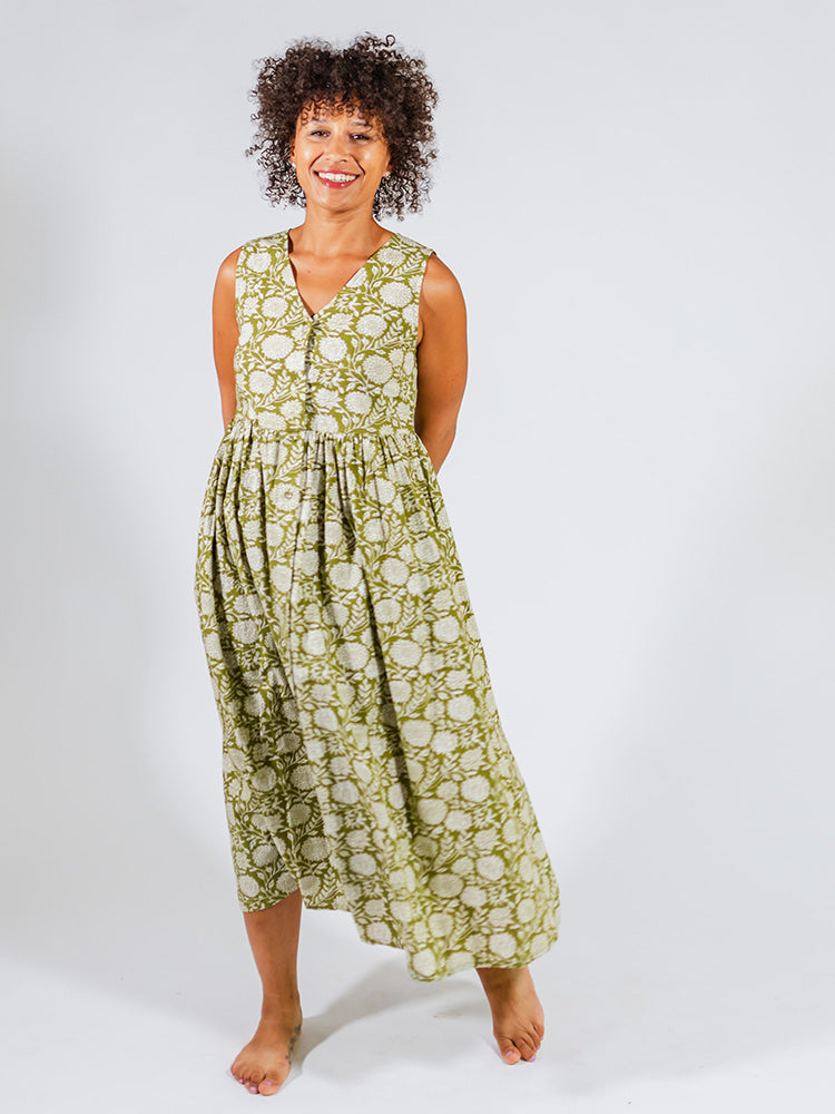 Olivia Dress - Pear Floral - Image 1