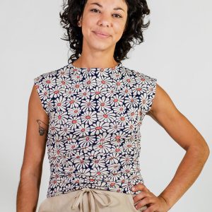 Ruched Top - Matisse Navy - Image 1
