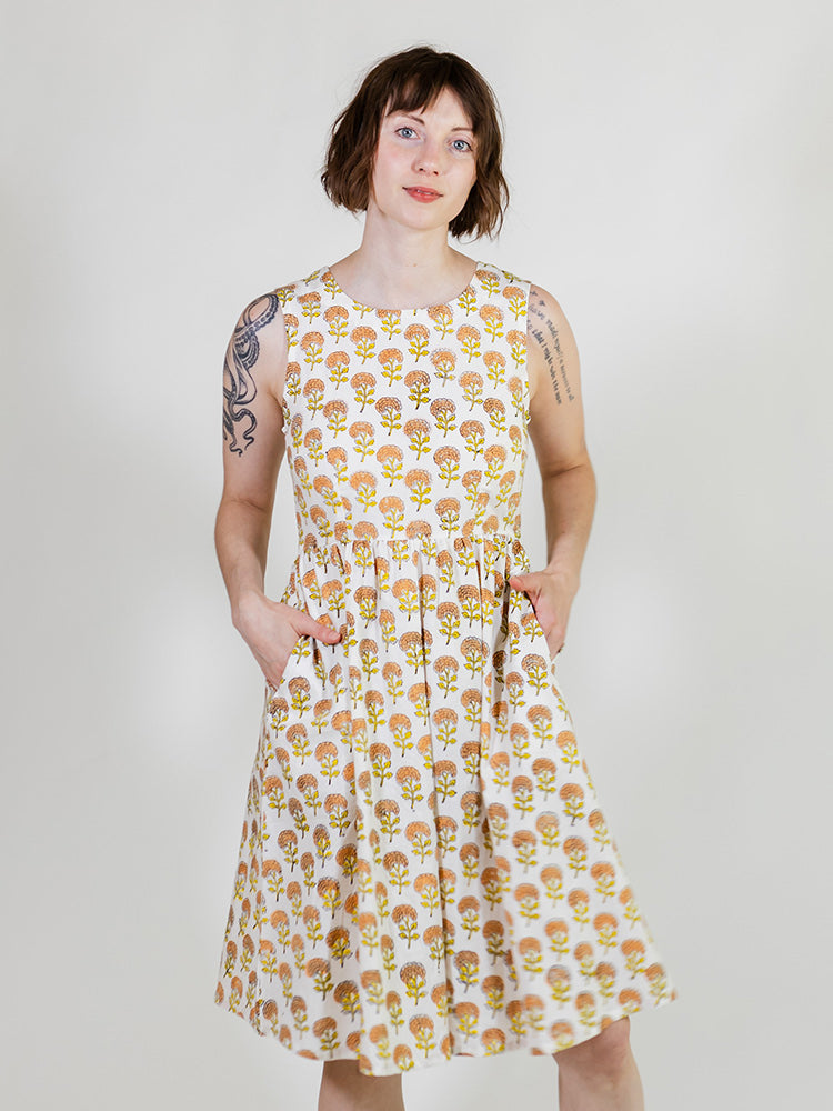Sydney Sleeveless Dress - Marigold - Image 1
