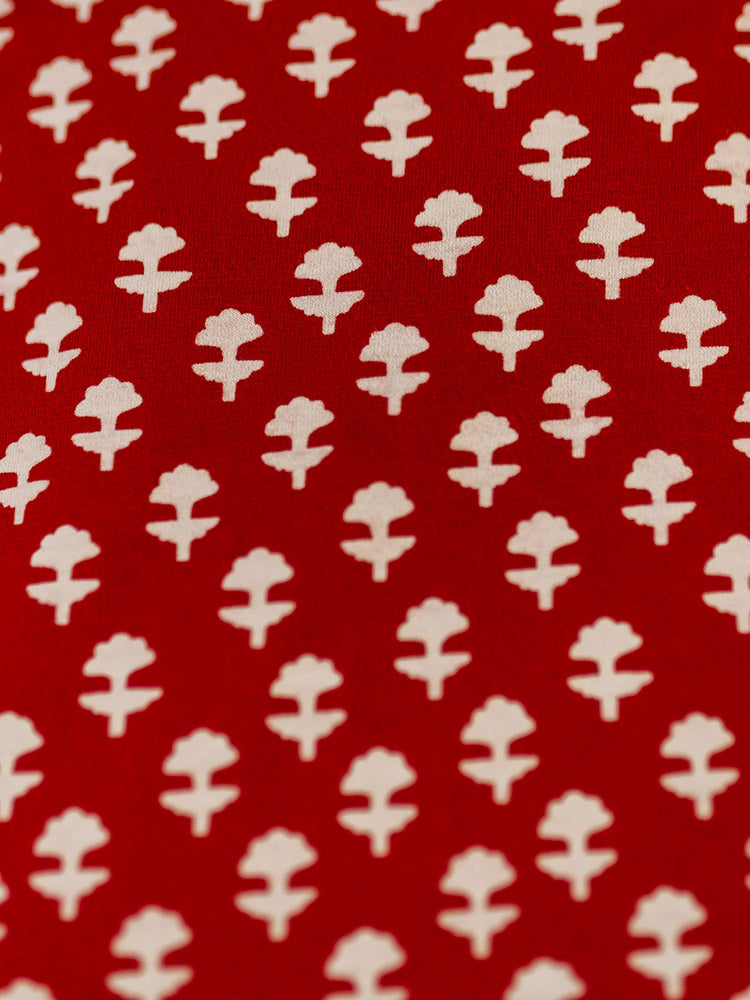 Asheville Plus Size Dress - Micro Floral Red - Image 3