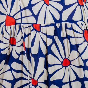 Thais Tiered Sleeveless Plus Size Dress - Navy Floral - Image 7