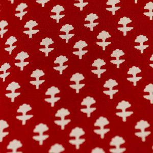 Tiered Jersey Plus Size Dress - Micro Floral Red - Image 5