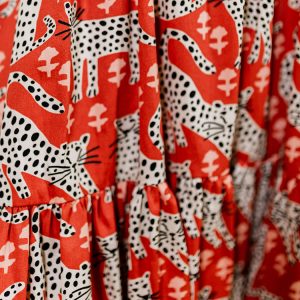 Adelaide Tiered Mini Dress - Poppy Leopard - Image 5