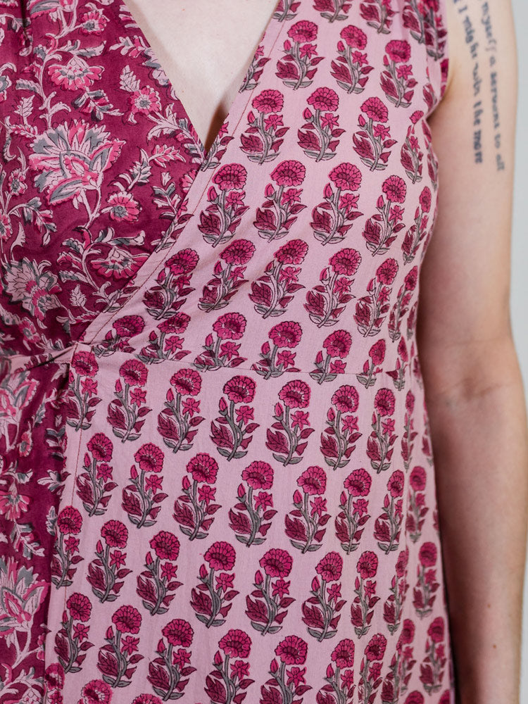 Bekka Maxi Dress - Magenta Vine Floral - Image 2