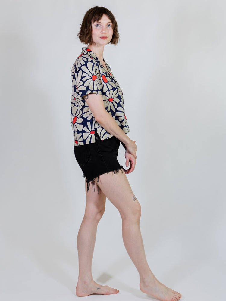 Camp Shirt - Navy Floral - Image 2