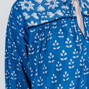 Devi Blouse - Indigo Mix - Image 2