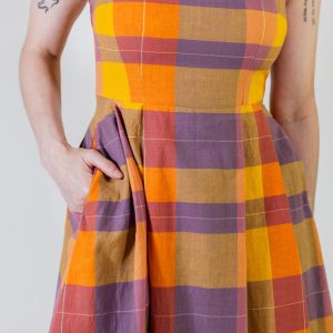Devonshire Dress - Sunset Plaid - 图片 8