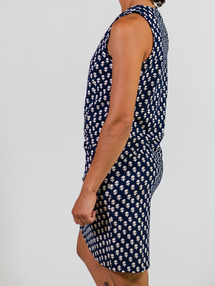 Evanston Dress - Micro Floral Navy - 图片 8