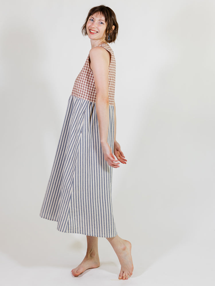 Lilah Dress - Gingham Stripe Mix - Image 6