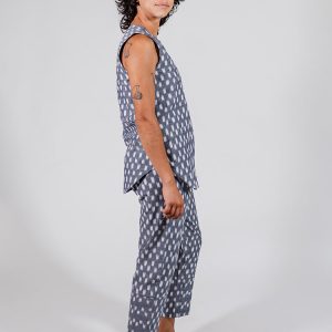 Miller Easy Pant - Blue Ikat - 图片 2