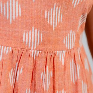 Provence Midi Dress - Peach Ikat - 图片 7