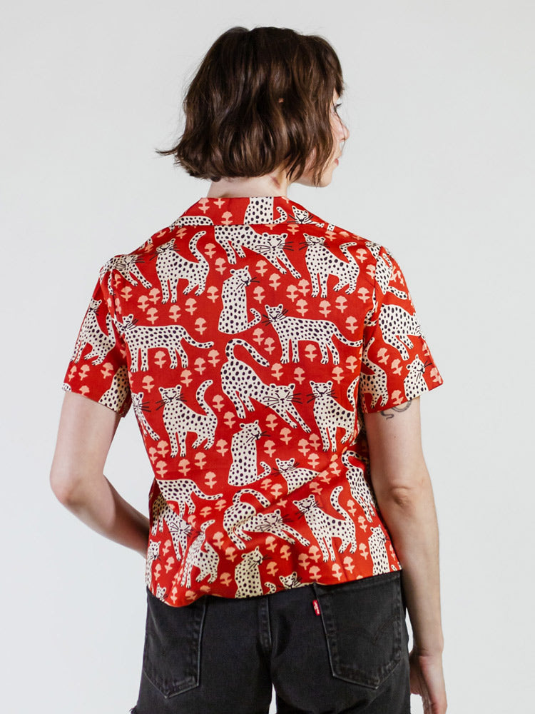 Camp Shirt - Poppy Leopard - Image 3
