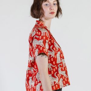 Camp Shirt - Poppy Leopard - Image 2