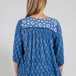 Devi Blouse - Indigo Mix - Image 6