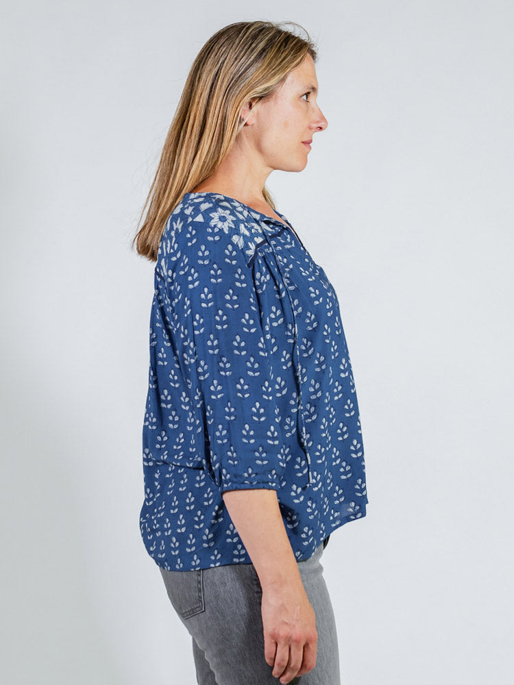 Devi Blouse - Indigo Mix - Image 7