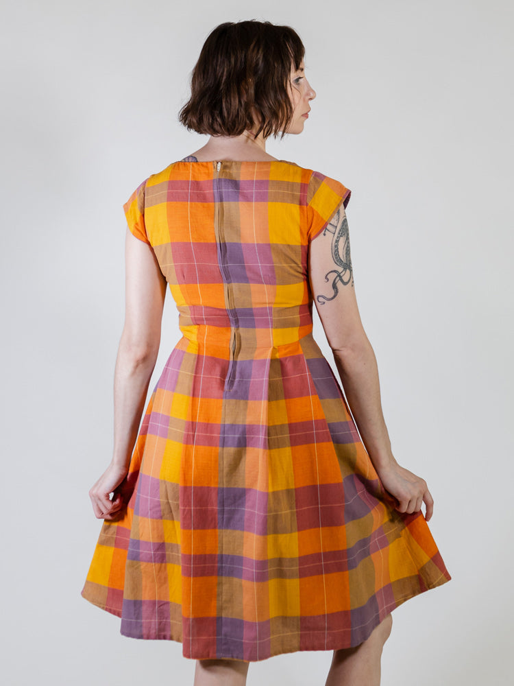 Devonshire Dress - Sunset Plaid - 图片 4