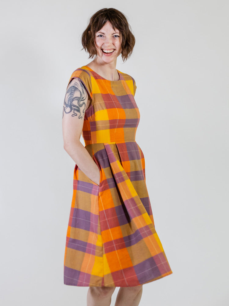 Devonshire Dress - Sunset Plaid - 图片 3