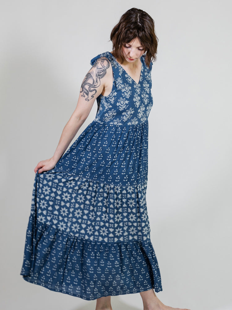 Lorelei Tiered Dress - Indigo Trio - Image 2