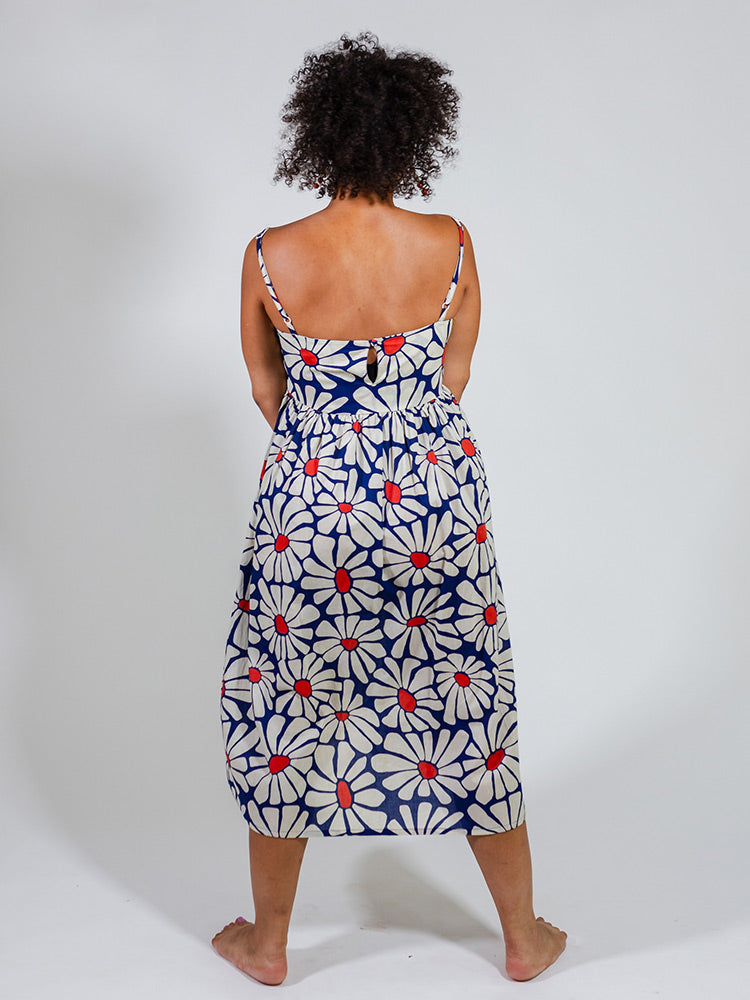 Sofia Midi Dress - Navy Floral - Image 5