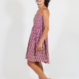 Sofia Mini Dress - Magenta Floral - Image 6