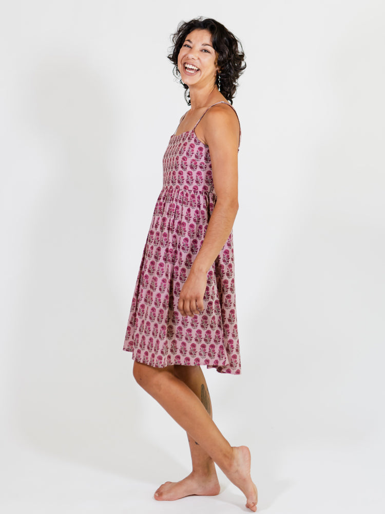 Sofia Mini Dress - Magenta Floral - Image 6