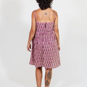 Sofia Mini Dress - Magenta Floral - Image 7