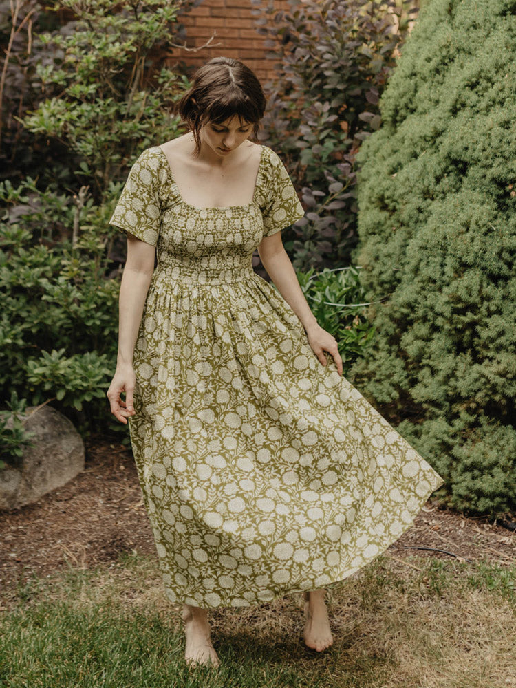 Teddy Midi Dress - Pear Floral - Image 2
