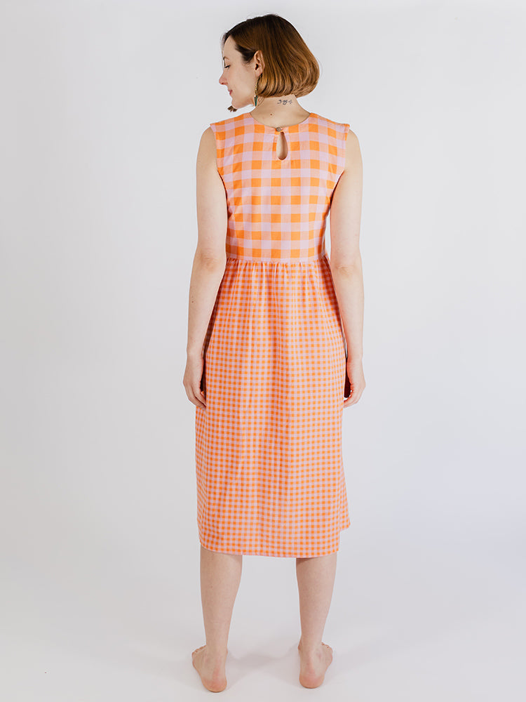 Lilah Dress - Tangerine Mix - Image 3