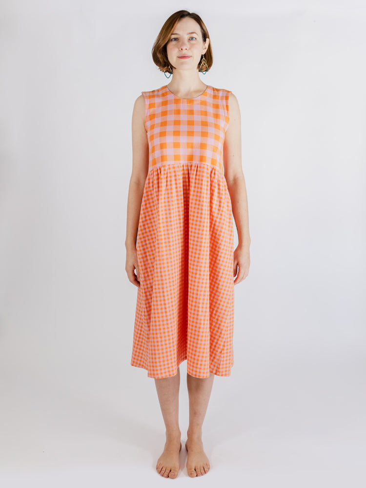 Lilah Dress - Tangerine Mix - Image 1
