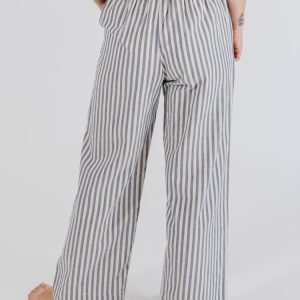 Emmy Drawstring Pant - Pinstripe Blue - 图片 6