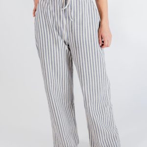 Emmy Drawstring Pant - Pinstripe Blue - 图片 7
