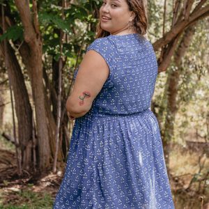 Nashville Plus Size Dress - Indigo Mix - 图片 3