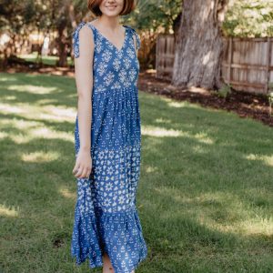 Lorelei Tiered Dress - Indigo Trio - Image 4