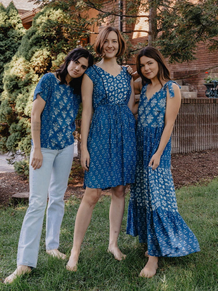 Lorelei Tiered Dress - Indigo Trio - Image 6