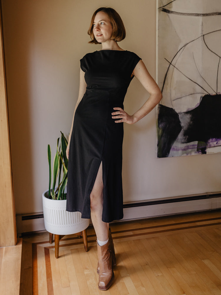 Elise Sheath Dress - Black - 图片 1