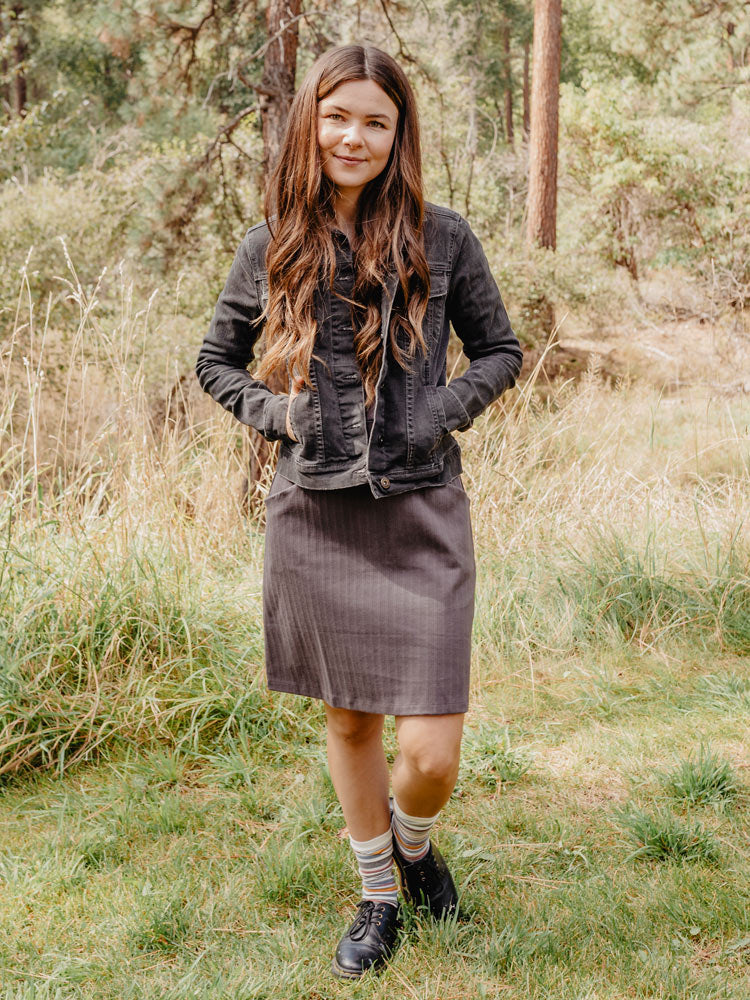 Sweet Seams Dress - Shale Rib Knit - Image 6