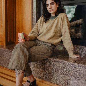 Emmy Drawstring Pant - Houndstooth - 图片 3