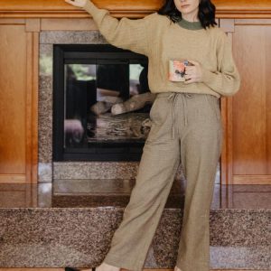 Emmy Drawstring Pant - Houndstooth - 图片 2