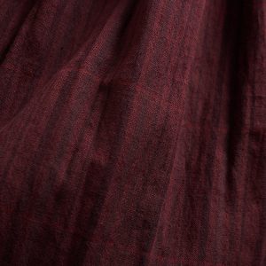 Hailee Smocked Midi Dress - Maroon Plaid - 图片 6