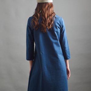 Sylvan Shift Dress - Loop Knit Blue - Image 9